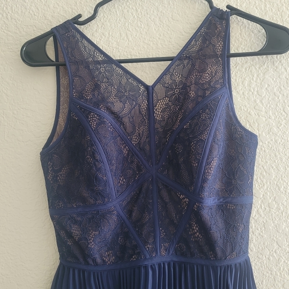 BCBG Paris NWT size 0 Lily Blue Night Dress - Picture 3 of 9